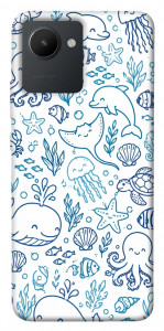 Чехол Sea pattern для Realme C30s