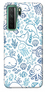 Чехол Sea pattern для Huawei nova 7 SE