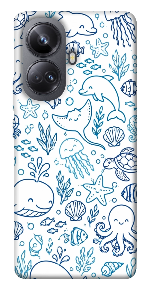 Чехол Sea pattern для Realme 10 Pro+