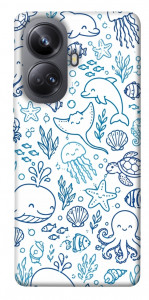 Чехол Sea pattern для Realme 10 Pro+