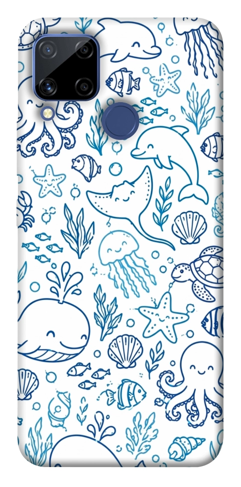 Чехол Sea pattern для Realme C15
