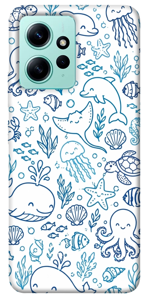 Чехол Sea pattern для Xiaomi Redmi Note 12 4G