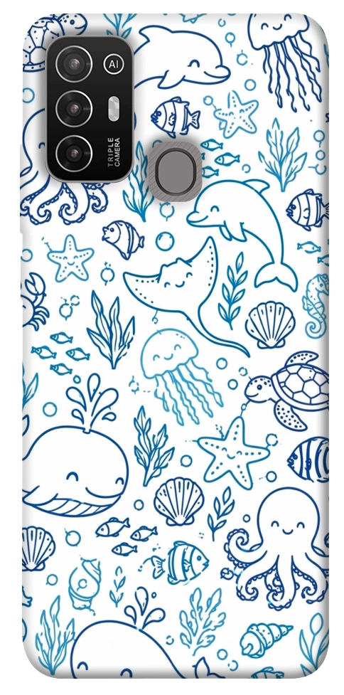 Чехол Sea pattern для ZTE Blade A52