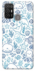 Чехол Sea pattern для ZTE Blade A52