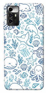 Чехол Sea pattern для ZTE Blade A72