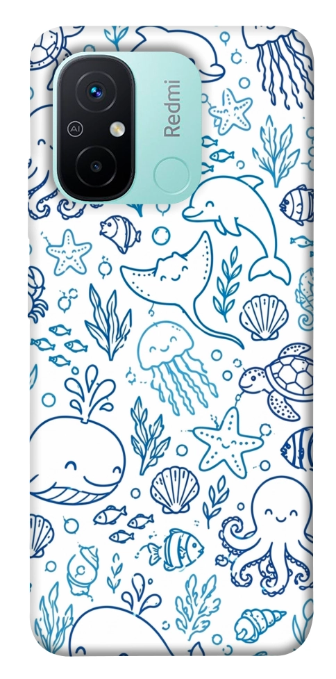 Чехол Sea pattern для Xiaomi Redmi 12C