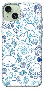 Чехол Sea pattern для iPhone 15 Plus