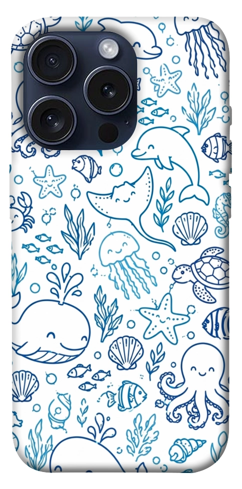 Чохол Sea pattern для iPhone 15 Pro