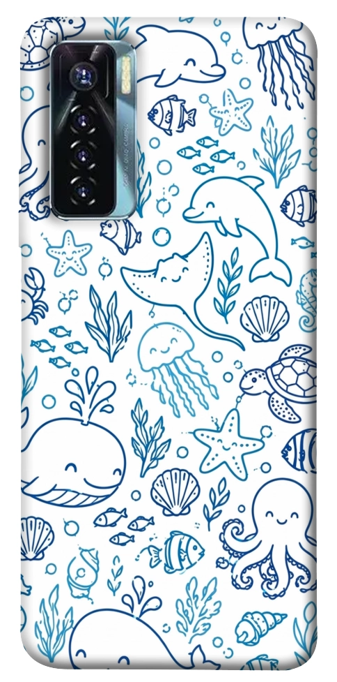 Чохол Sea pattern для TECNO Camon 17 Pro