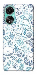 Чехол Sea pattern для Oppo A78 4G