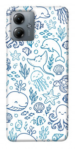 Чехол Sea pattern для Motorola Moto G14