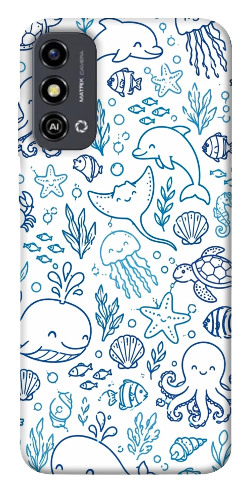 Чохол Sea pattern для ZTE Blade A53