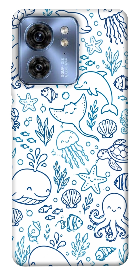 Чехол Sea pattern для Motorola Edge 40