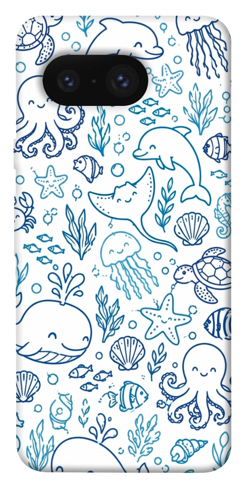 Чехол Sea pattern для Google Pixel 8
