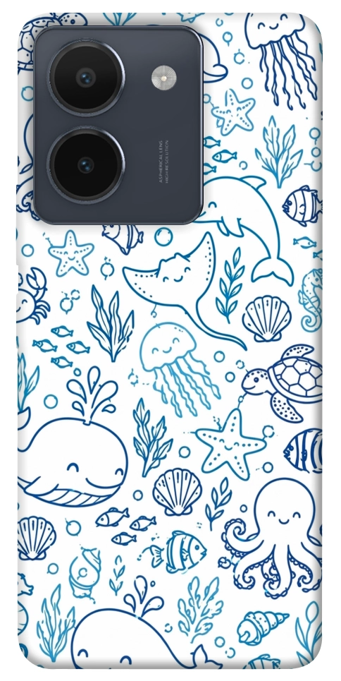 Чехол Sea pattern для Vivo Y36