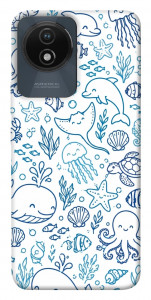 Чехол Sea pattern для Vivo Y02