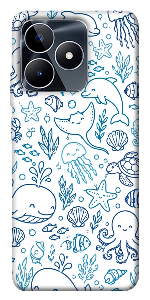 Чехол Sea pattern для Realme C53