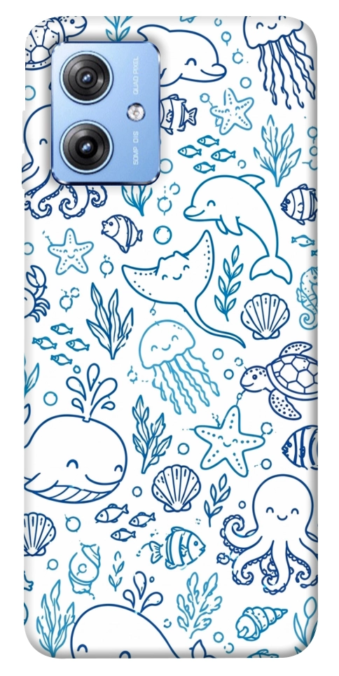 Чехол Sea pattern для Motorola Moto G84