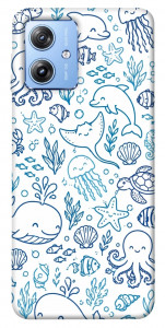 Чехол Sea pattern для Motorola Moto G84