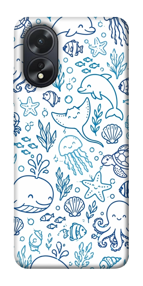 Чохол Sea pattern для Oppo A38