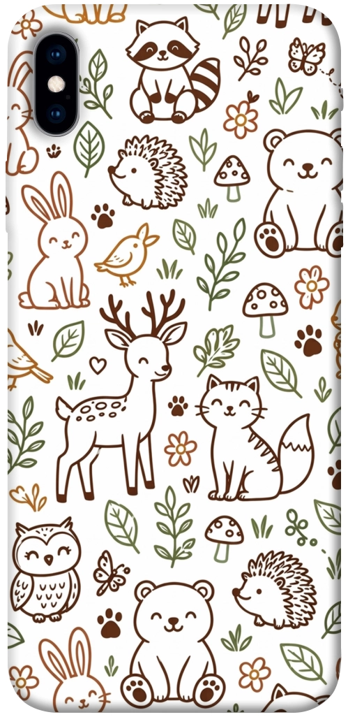 Чехол Wildlife pattern для iPhone XS Max