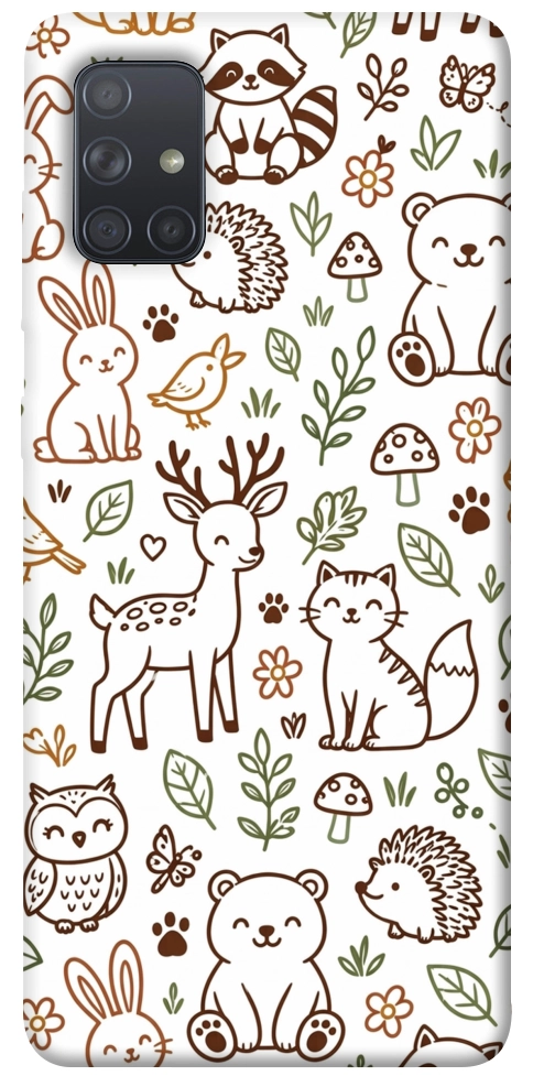 Чохол Wildlife pattern для Galaxy A71 (2020)