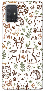 Чехол Wildlife pattern для Galaxy A71 (2020)