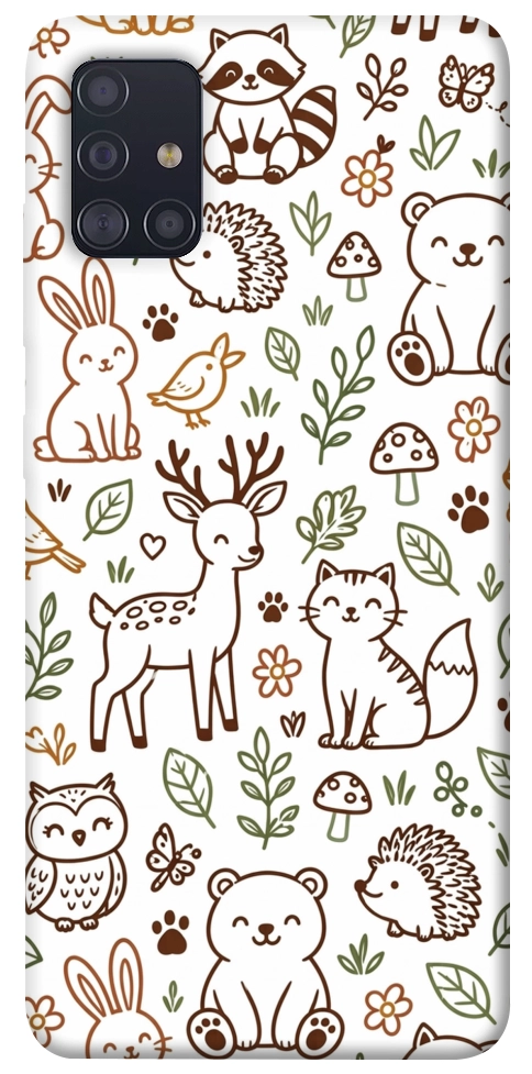 Чехол Wildlife pattern для Galaxy A51 (2020)