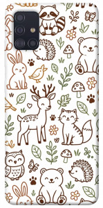Чехол Wildlife pattern для Galaxy A51 (2020)