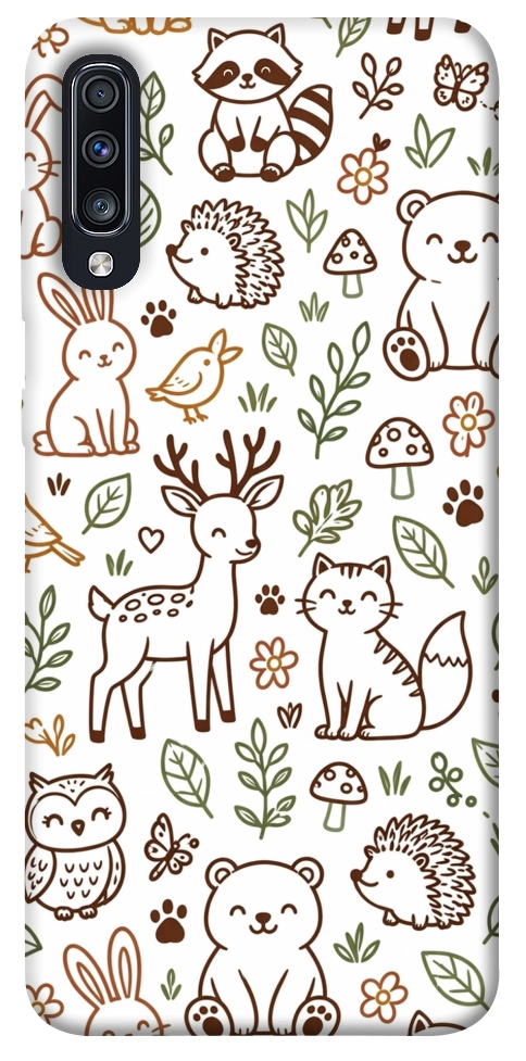 Чехол Wildlife pattern для Galaxy A70 (2019)