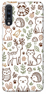 Чехол Wildlife pattern для Galaxy A70 (2019)