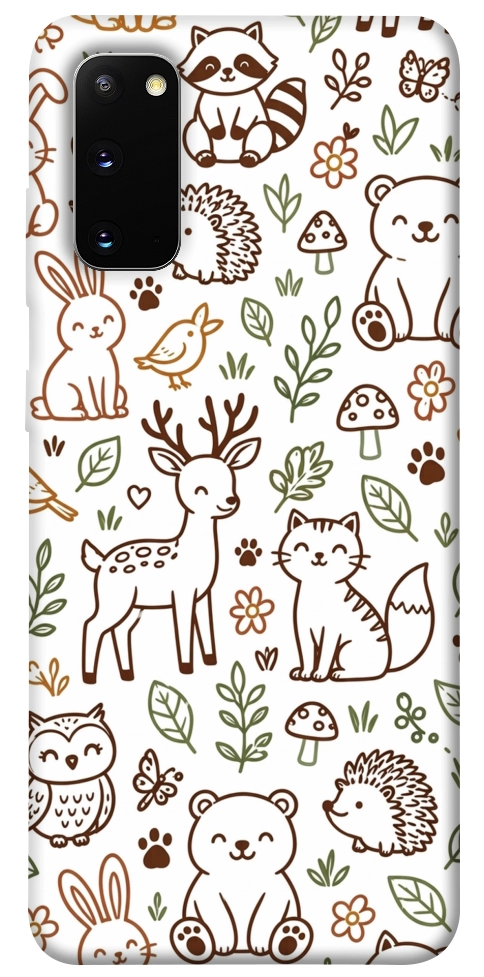 Чехол Wildlife pattern для Galaxy S20 (2020)
