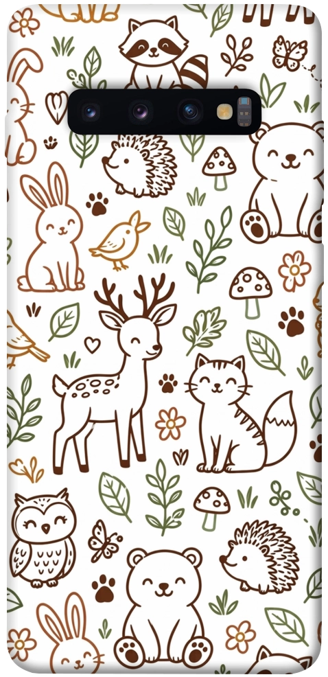 Чохол Wildlife pattern для Galaxy S10 Plus (2019)
