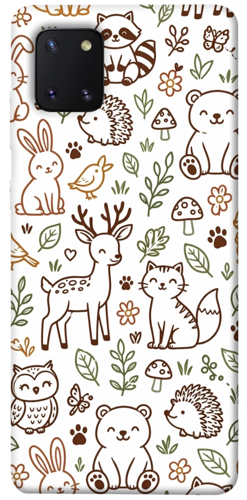 Чехол Wildlife pattern для Galaxy Note 10 Lite (2020)