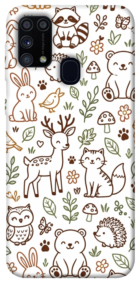 Чехол Wildlife pattern для Galaxy M31 (2020)