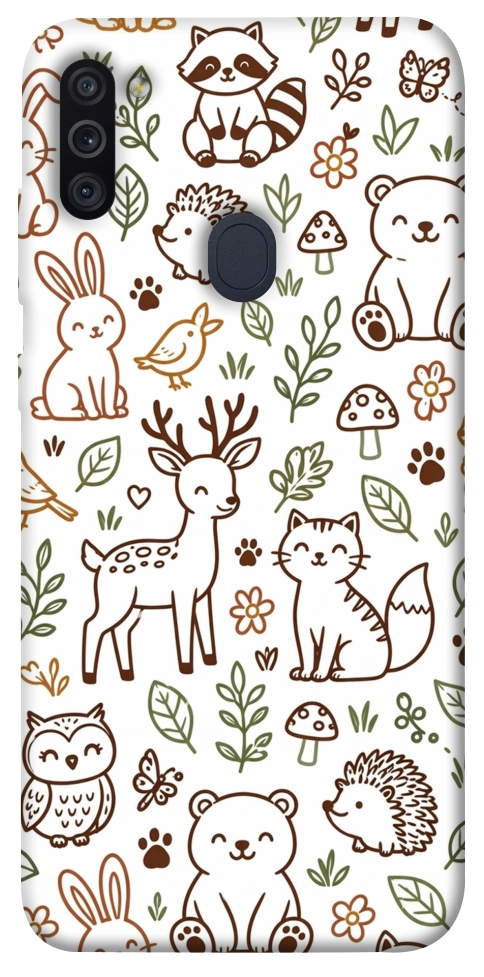 Чехол Wildlife pattern для Galaxy M11 (2020)