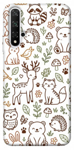 Чехол Wildlife pattern для Huawei Nova 5T