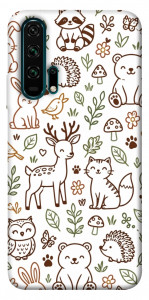 Чехол Wildlife pattern для Huawei Honor 20 Pro