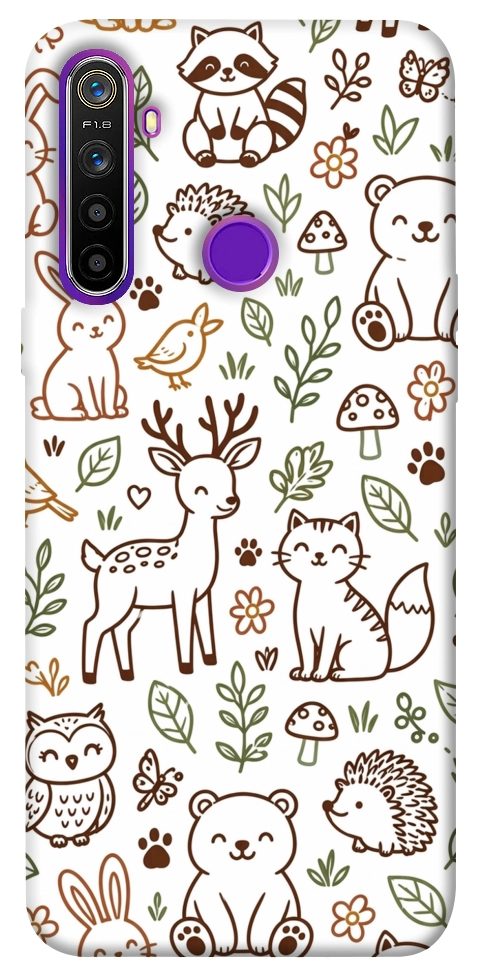 Чехол Wildlife pattern для Realme 5