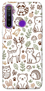 Чехол Wildlife pattern для Realme 5