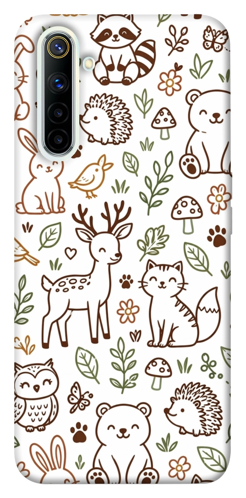 Чехол Wildlife pattern для Realme 6