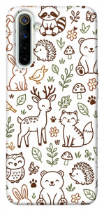 Чехол Wildlife pattern для Realme 6