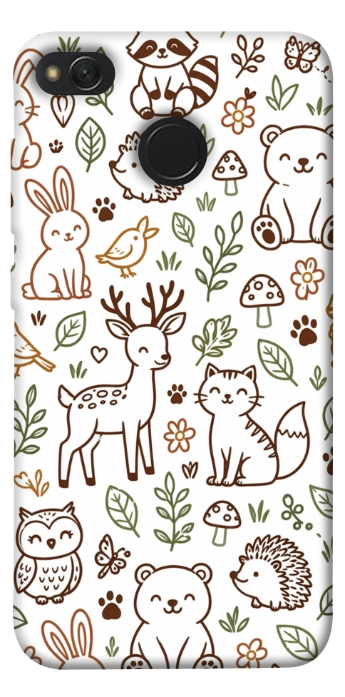 Чехол Wildlife pattern для Xiaomi Redmi 4X