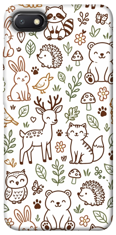 Чехол Wildlife pattern для Xiaomi Redmi 6A