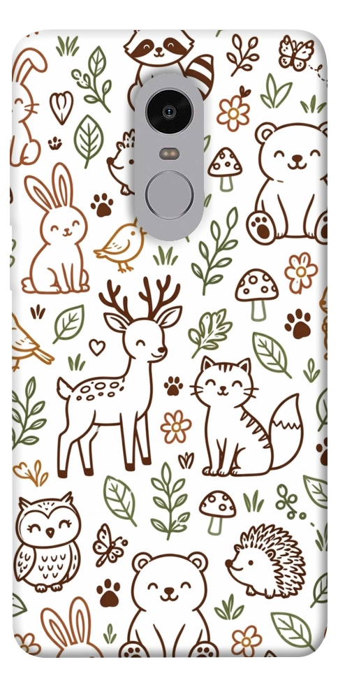 Чехол Wildlife pattern для Xiaomi Redmi Note 4X