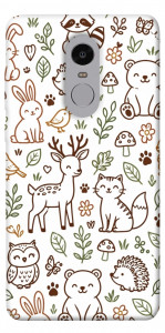 Чехол Wildlife pattern для Xiaomi Redmi Note 4 (Snapdragon)