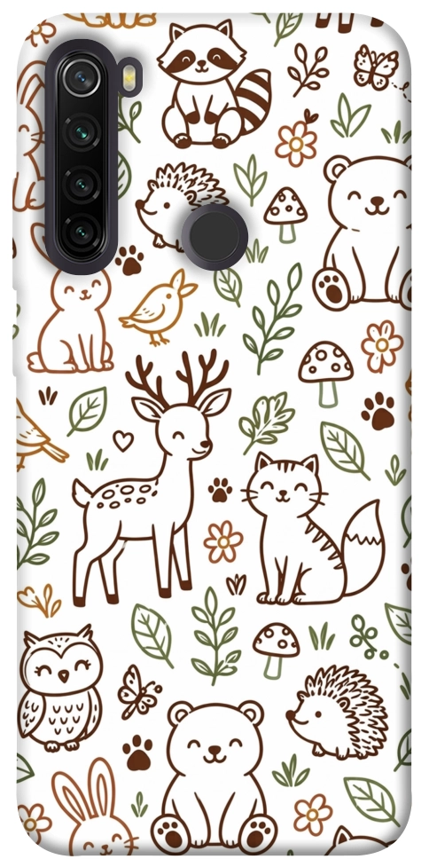 Чехол Wildlife pattern для Xiaomi Redmi Note 8T
