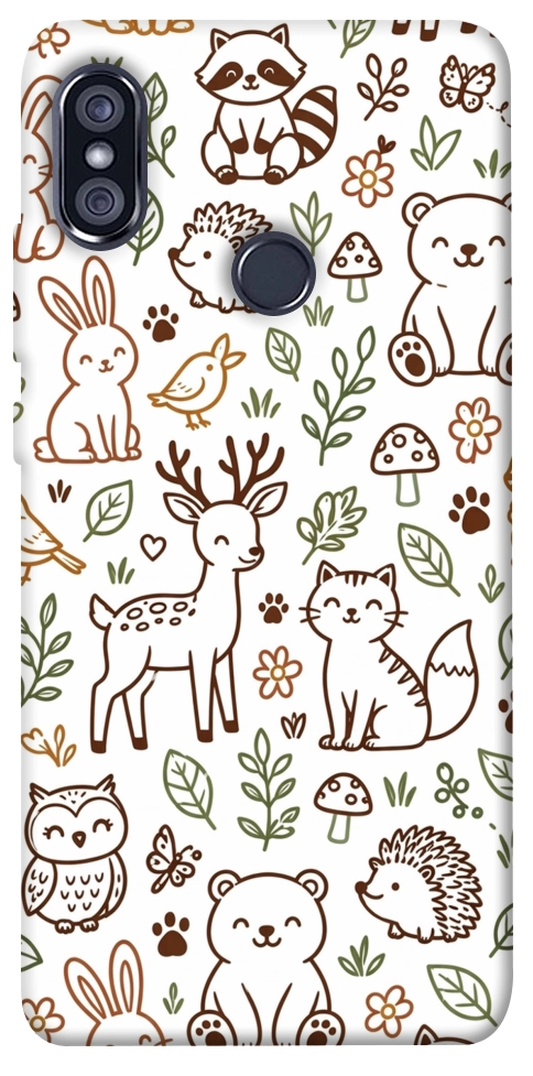 Чехол Wildlife pattern для Xiaomi Redmi Note 5 (Dual Camera)