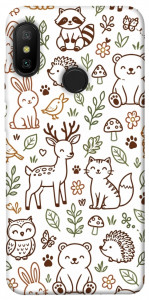 Чехол Wildlife pattern для Xiaomi Mi A2 Lite