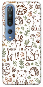 Чехол Wildlife pattern для Xiaomi Mi 10 Pro